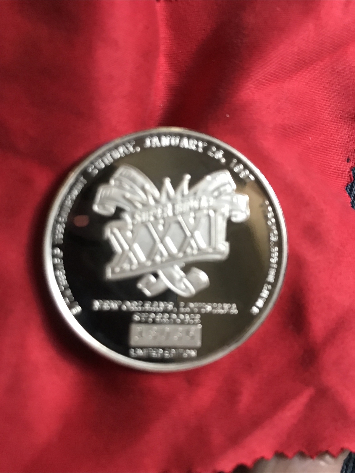 SUPER BOWL XXXI PACKERS 1 Troy OZ COIN BEAUTIFUL PL FINISH