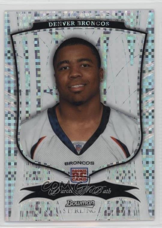 2009 Bowman Sterling X-Fractor 55/100 Darcel McBath #36 Rookie RC l7u
