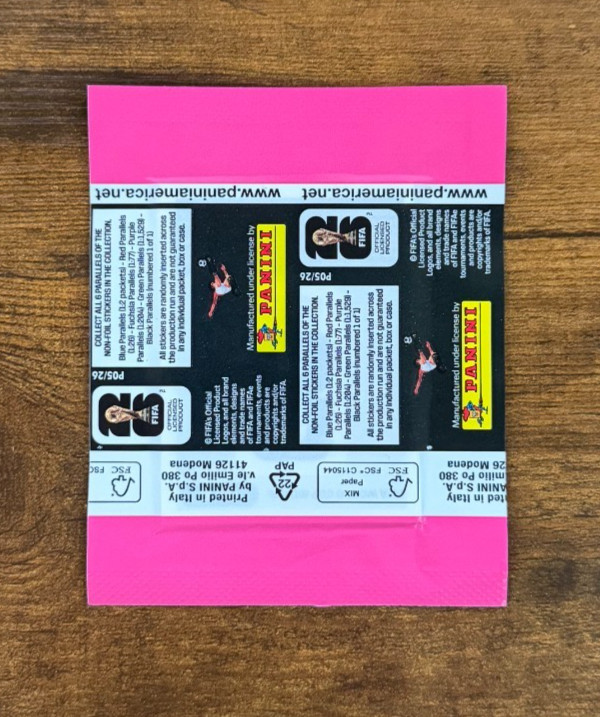 (1) Sealed Pack (7 Stickers) 2026 Panini World Cup Fifa World Cup Fuchsia Costco