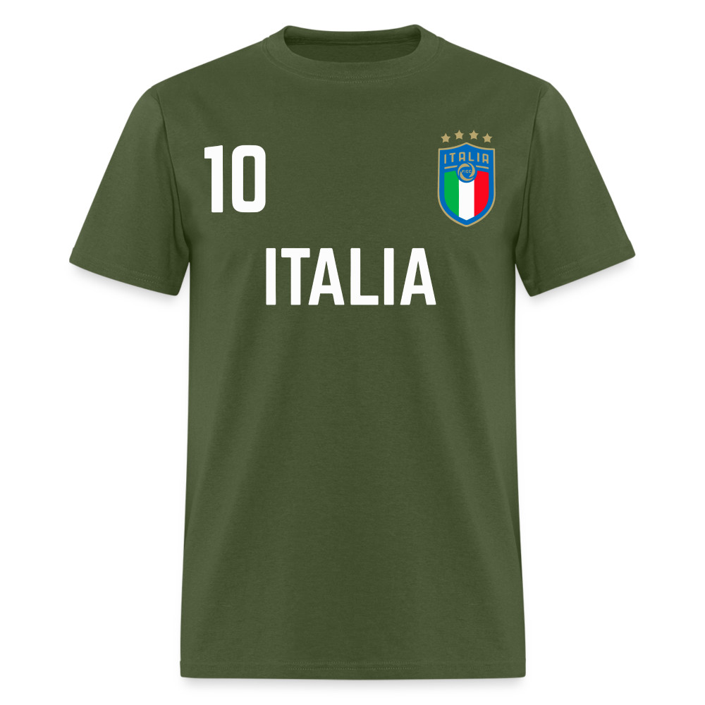 Soccer Italy #10 shirt Italia fans support Football T-shirt