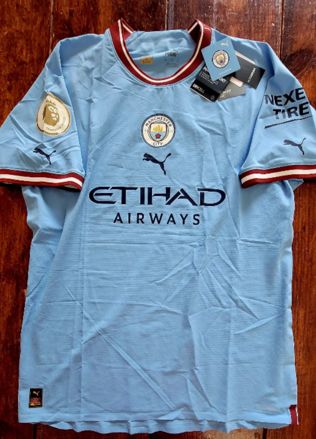 2022/23 PUMA MANCHESTER CITY #9 HALLAND PLAYER AUTHENTIC ISSUE WINNER SOCCER