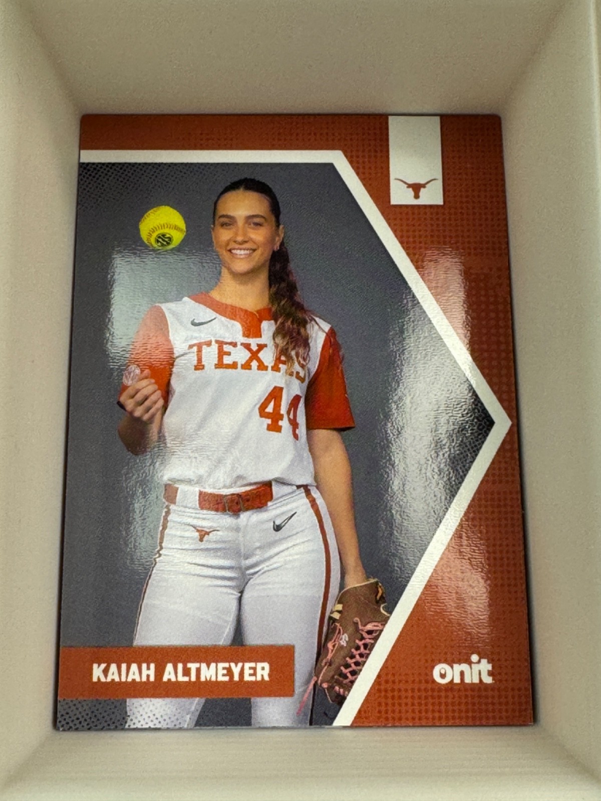 2026 Texas Longhorns Softball Onit Trading Card Base, Photo Variation & Insert