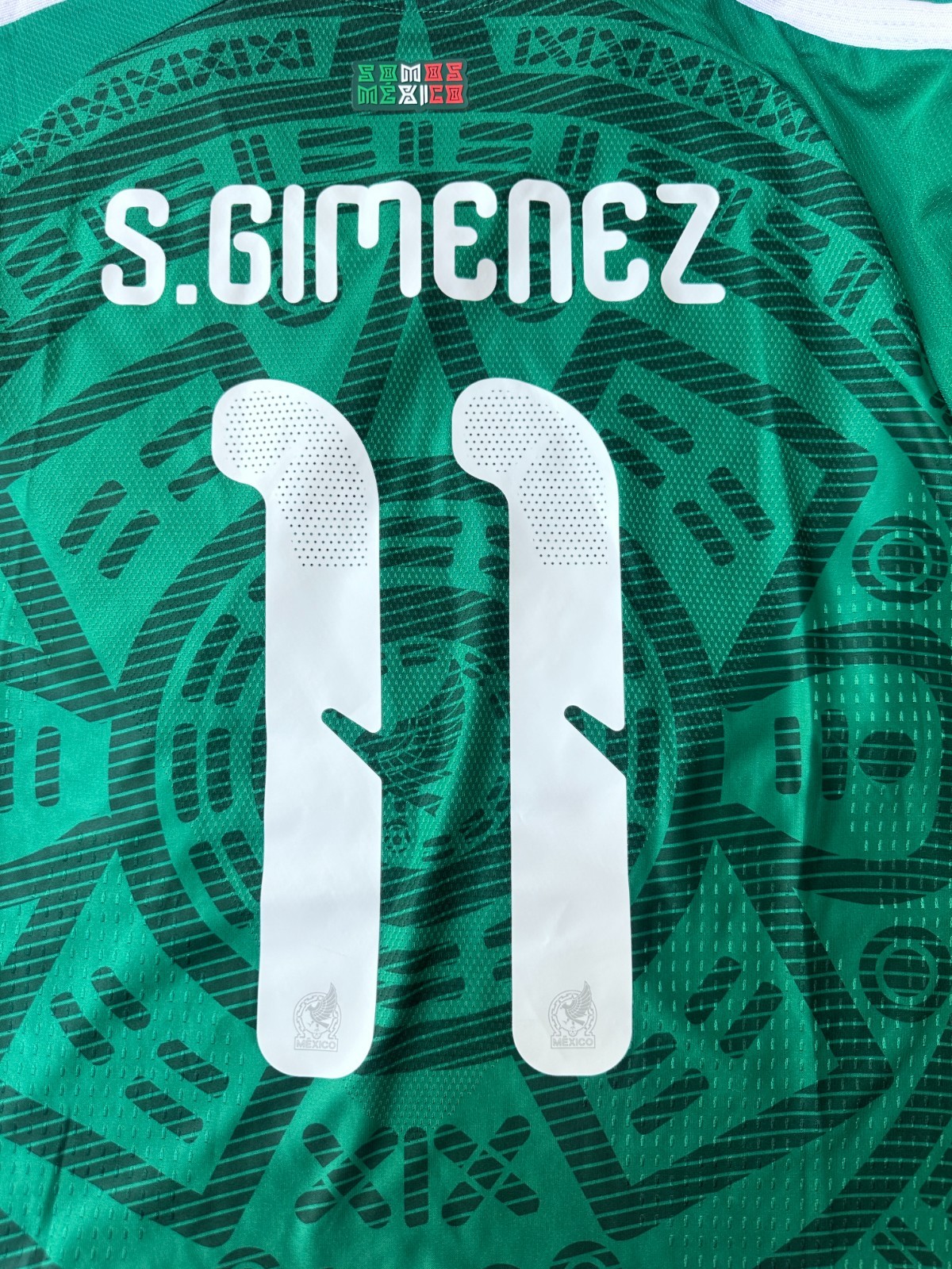 RARE ADIDAS ORIGINAL Mexico Official World Cup 2026 #11 Gimenez Authentic Jersey