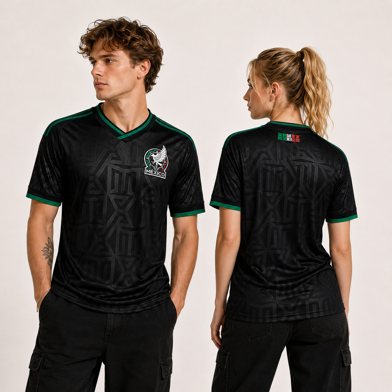 New 2026 Black Third Mexican Soccer Jersey Shirt National Pride Fan Apparel