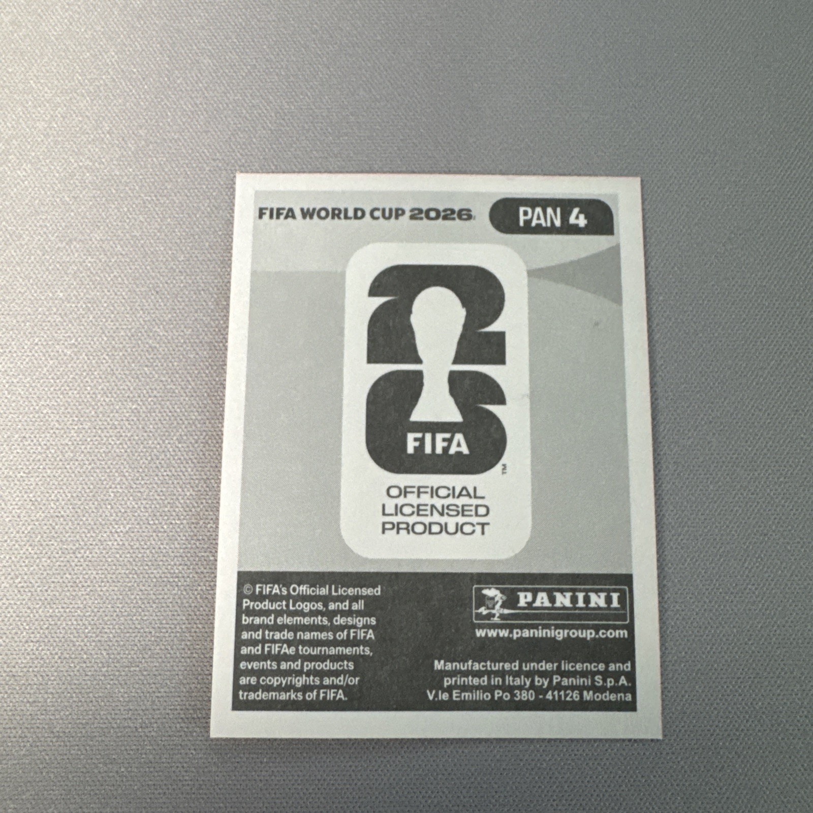 Panini FIFA World Cup 2026 Soccer Sticker PAN 4 Fidel Escobar Panama Red