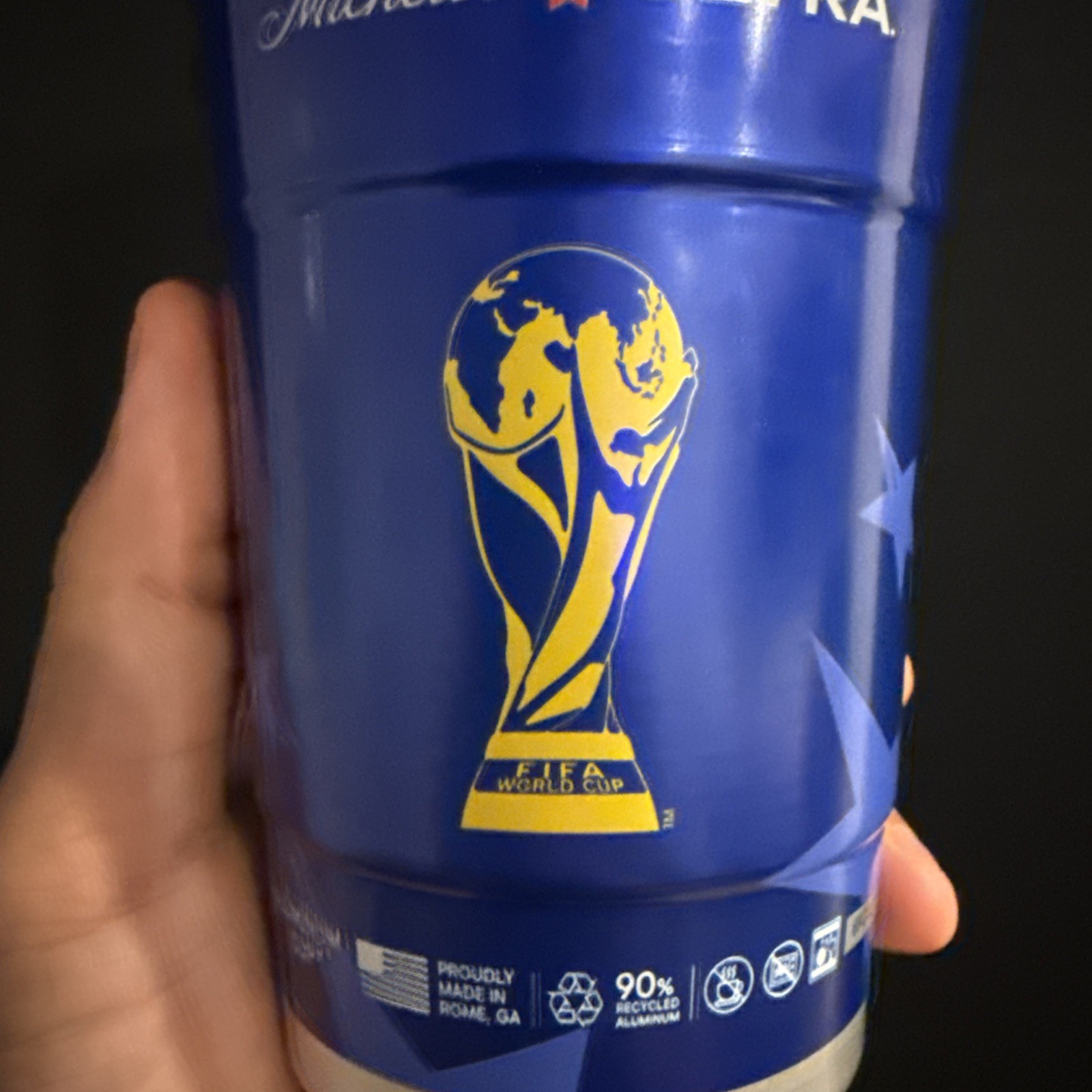 DALLAS ⭐️ Semi Finals FIFA World Cup 2026 Michelob Ultra 1 Aluminum Cup RARE