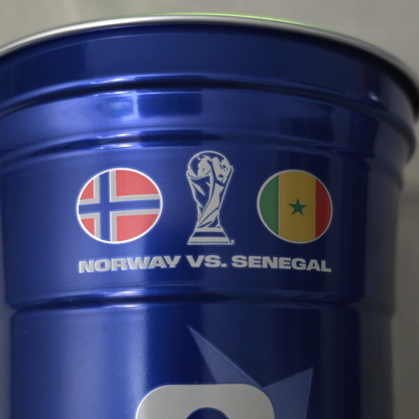 Norway Vs. Senegal FIFA World Cup 2026 Michelob Ultra Set Of 4 Aluminum Cups NY