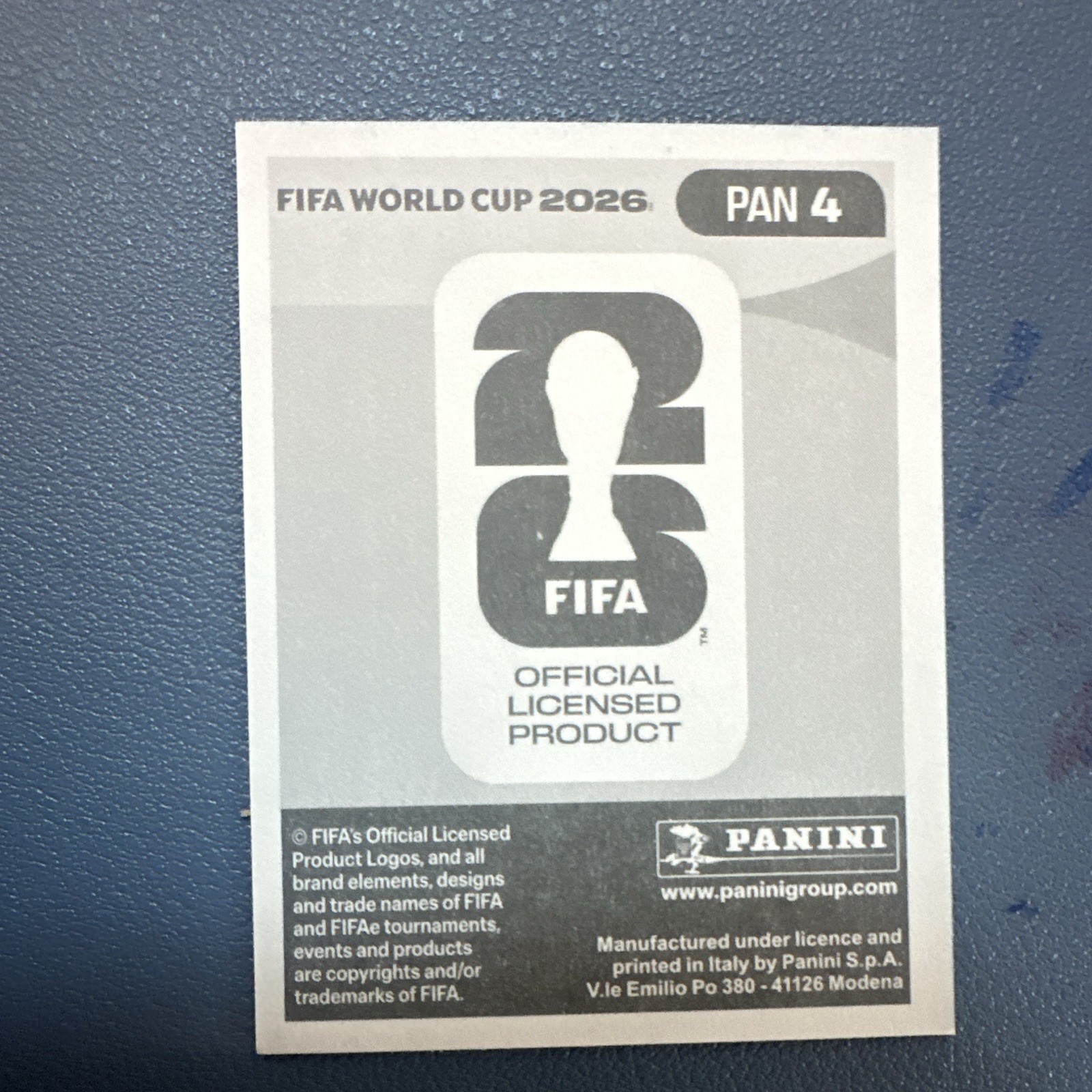 Panini FIFA World Cup 2026 Sticker Fidel Escobar Panama PAN 4 Player Portrait