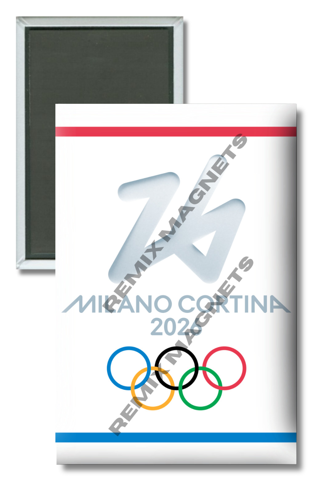 2026 Winter Olympics Milano Cortina Italy Logo 2″ x 3″ Magnet