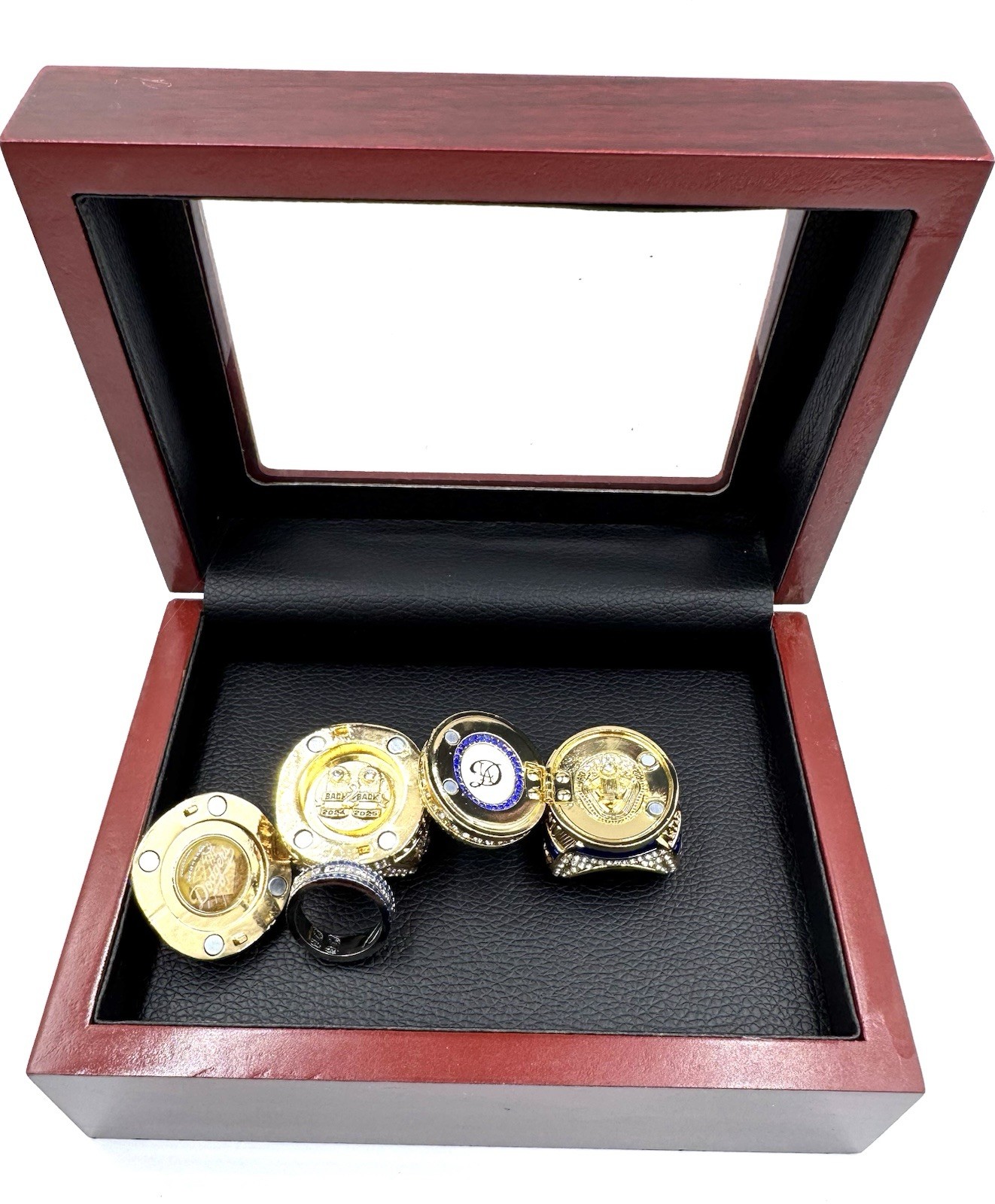 NEW 2024 & 2025 LA DODGERS WORLD SERIES CHAMPIONSHIP RING SET SHOHEI OHTANI CASE