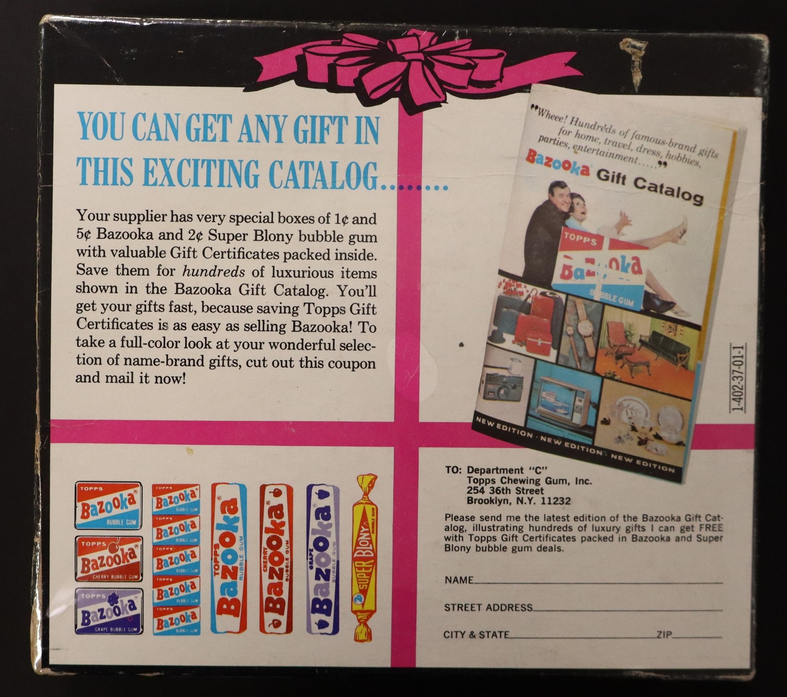 1971 Topps Baseball Empty Display Box
