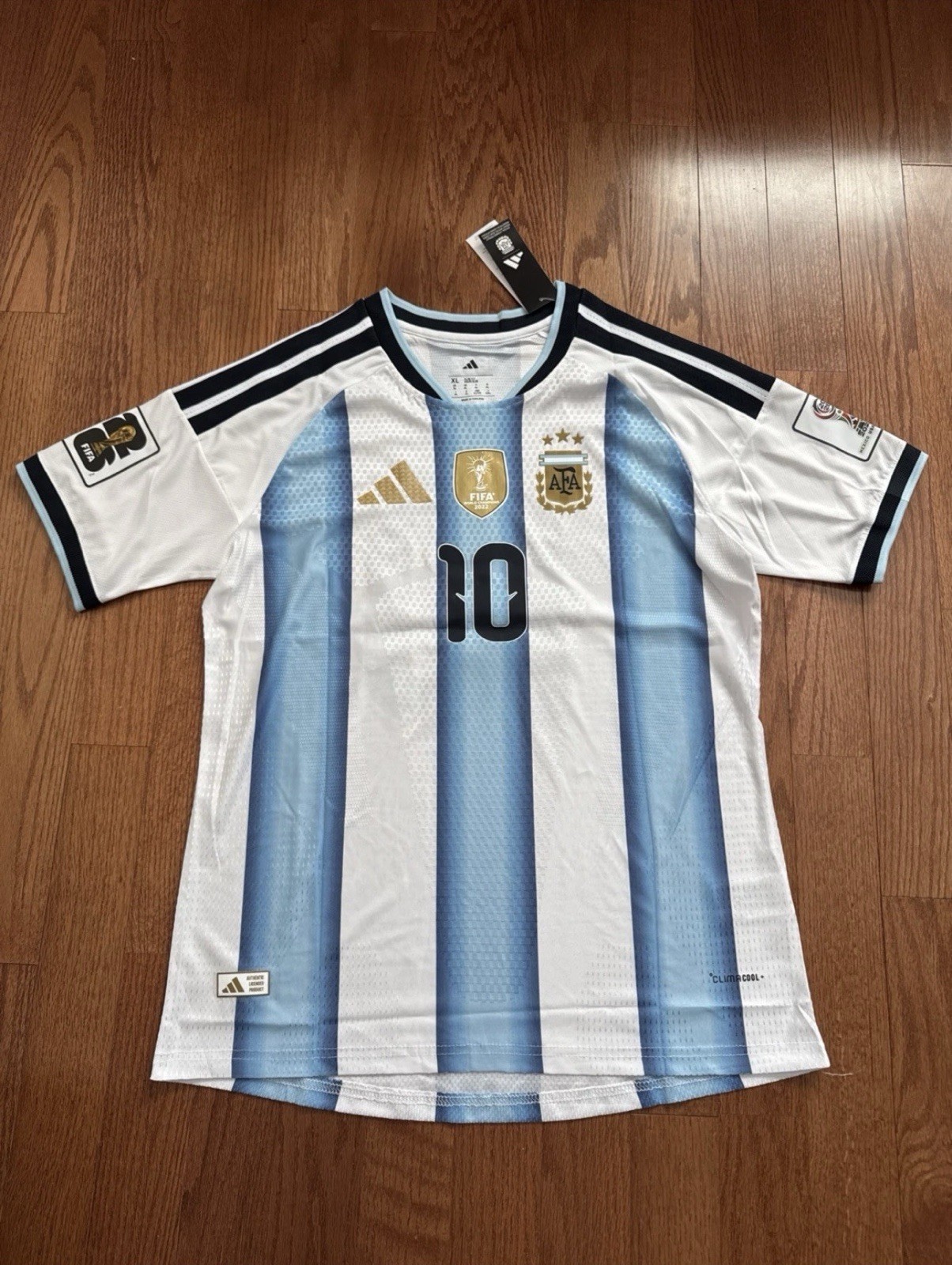 Argentina Home Soccer Jersey PLAYER VERSION Messi #10 World Cup 2026 Medium
