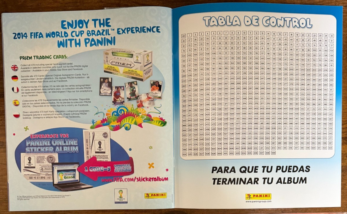 2014 Panini World Cup Brazil Stickers Package 10 Packs + NEW Sticker Album