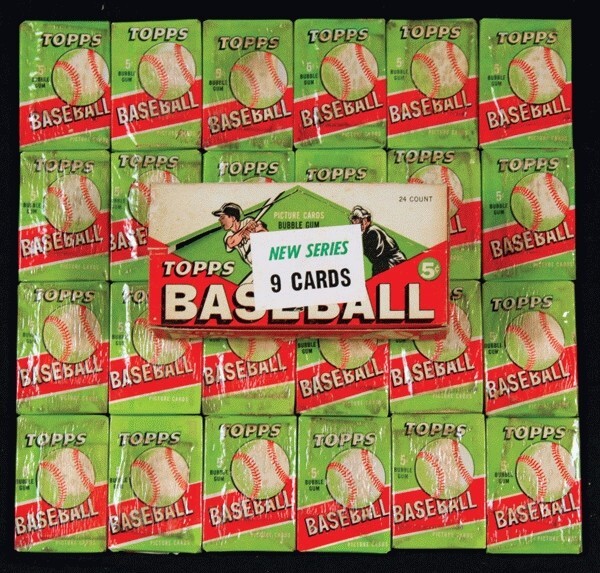 1952 MICKEY MANTLE ROOKIE CARD CHASE BOX-21 pack -Auto-2 cards 1950/60’s