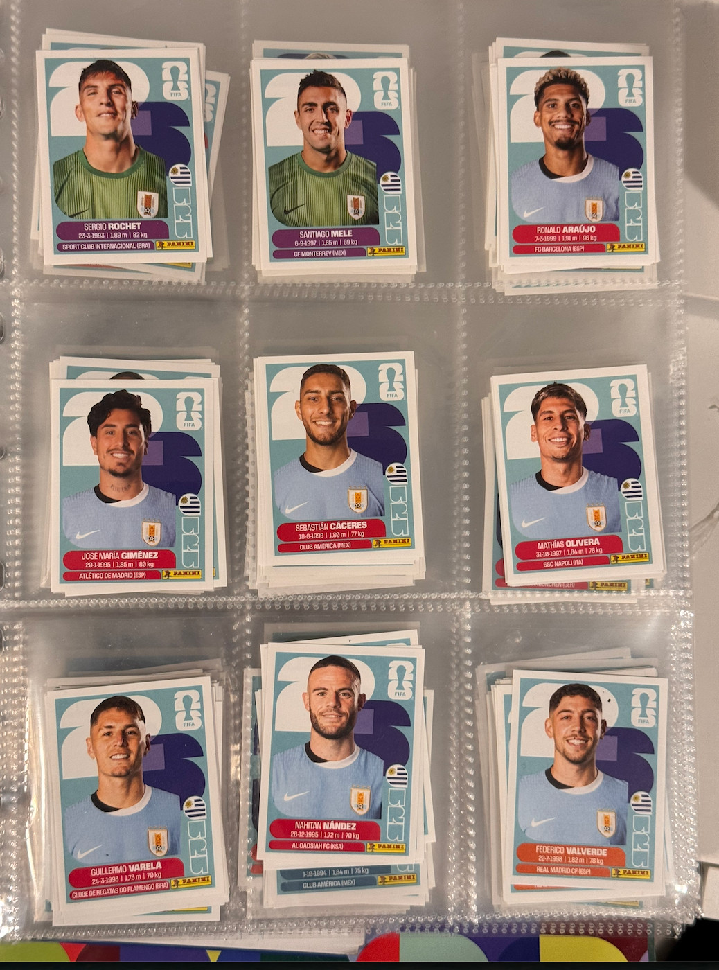 2026 Panini FIFA World Cup Sticker Collection Complete Lot Builder Group G H I