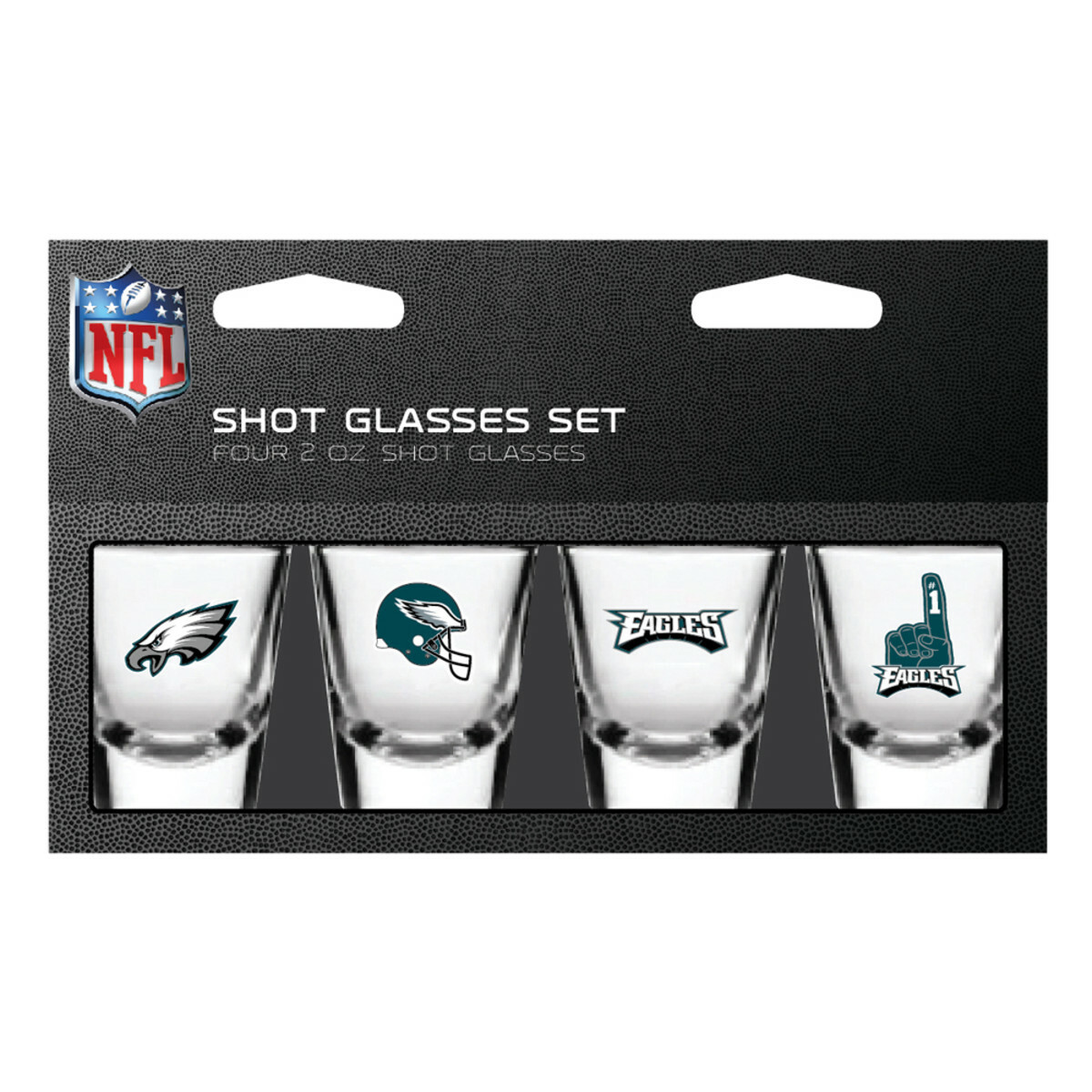 NFL Team 2oz Shot Glasses Set 4 Pack- Gift Set