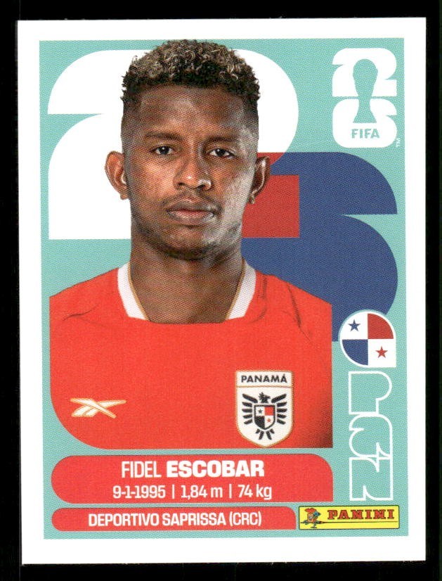 2026 USA Fifa World Cup Panini Sticker FIDEL ESCOBAR Panama PAN4