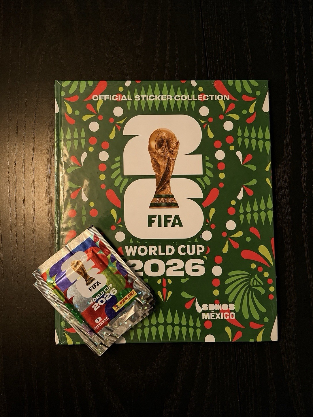 Panini FIFA World Cup 2026 Mexico Hardcover Album + 10 Packs 70 Stickers NEW