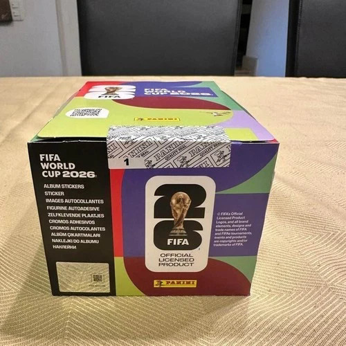 In stock Panini Official FIFA World Cup 2026 Sticker Booster Box (100 Packets)