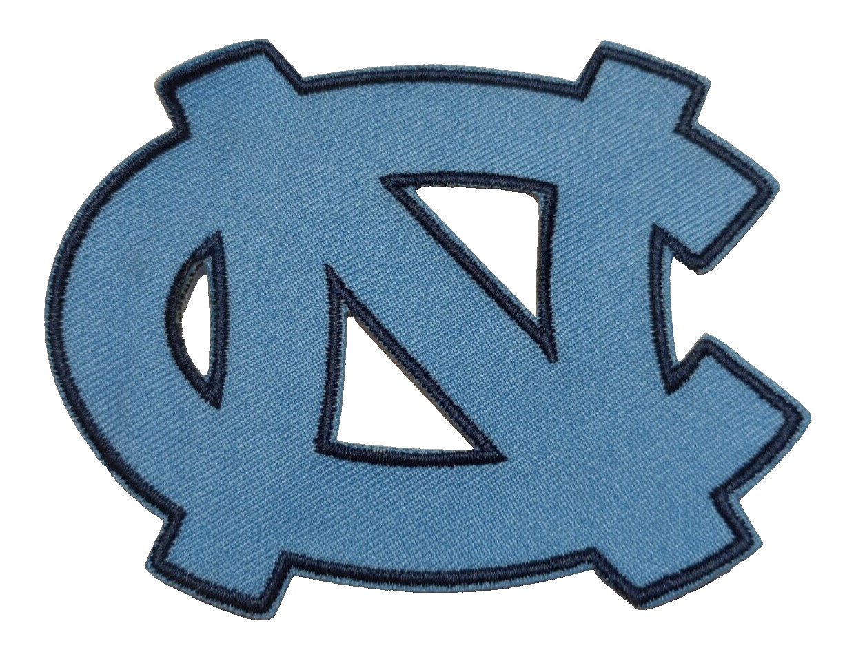 North Carolina Tar Heels~Embroidered PATCH~3 1/2″ x 2 3/4″~Iron or Sew On~NCAA