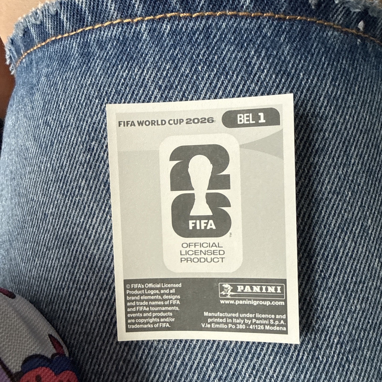 2026 Panini FIFA World Cup Sticker Belgium Team Logo #BEL 1 -US Edition