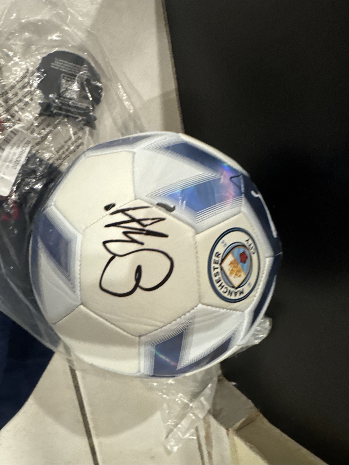Halland Autographed Main City Soccer Bal Fanatics Coa