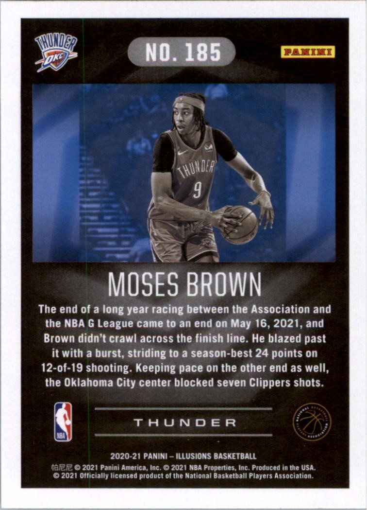 2020-21 Panini Illusions #185 Moses Brown RC – BSK
