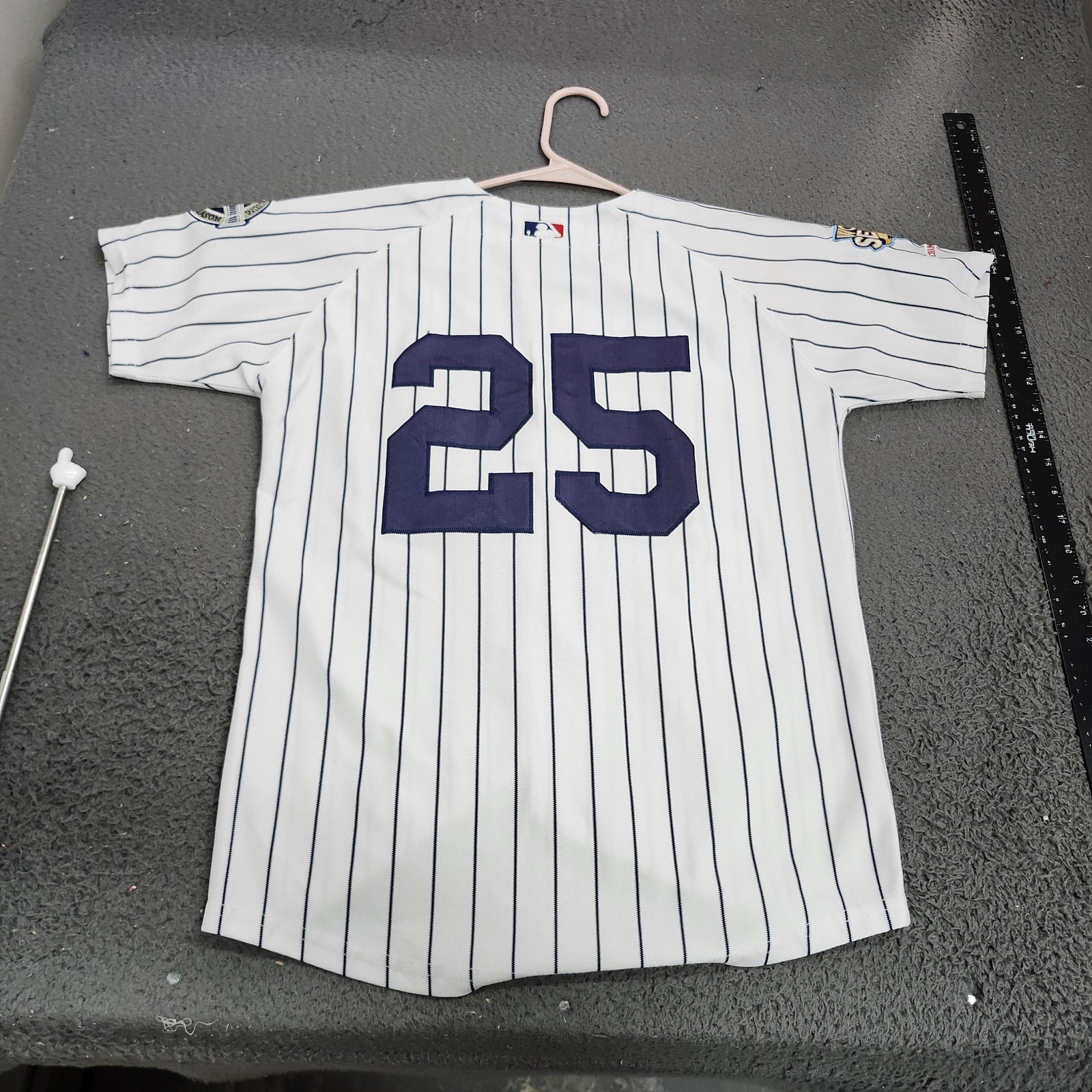 New York Yankees Jersey Mens XL White MLB Baseball Majestic 25 2009 World Series