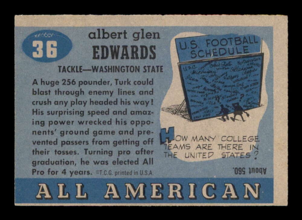 1955 Topps #36 Turk Edwards SP EX+ X3325502