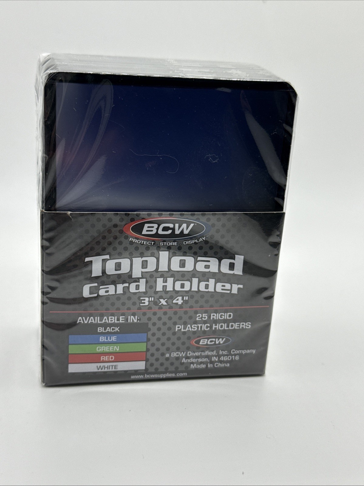 BCW 3X4 BLACK BORDER Toploaders 35pt 1 Pack of 25 for Standard Sized Cards