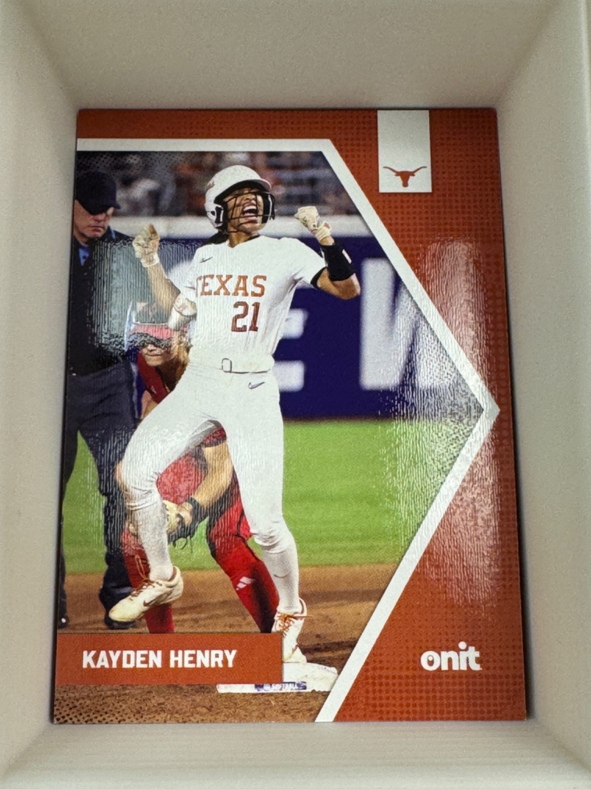 2026 Texas Longhorns Softball Onit Trading Card Base, Photo Variation & Insert