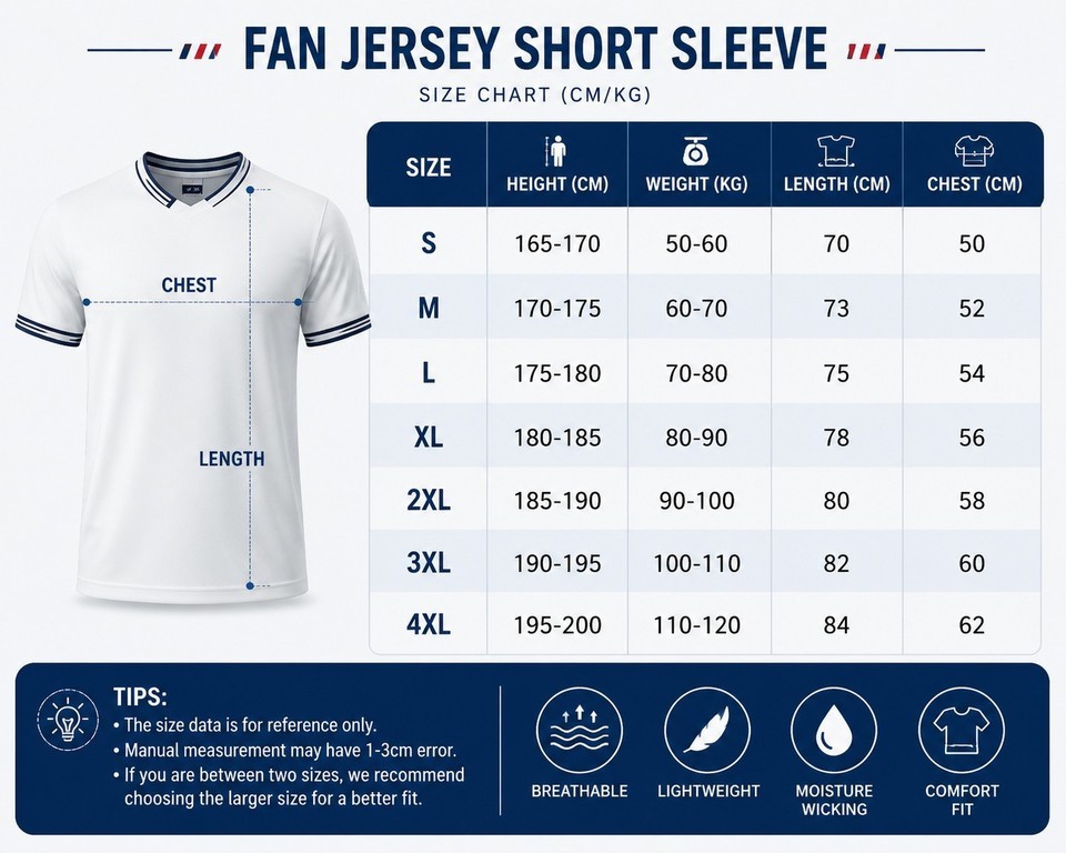 L The home jersey for the U.S.A. men’s national SOCCER 2026 World Cup -Large