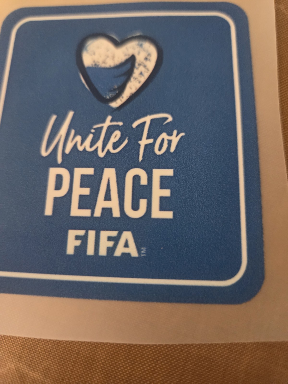 2026 FIFA World Cup Patch “Unite For Peace” FIFA WC 2026/Color Blue UFP Patch WC
