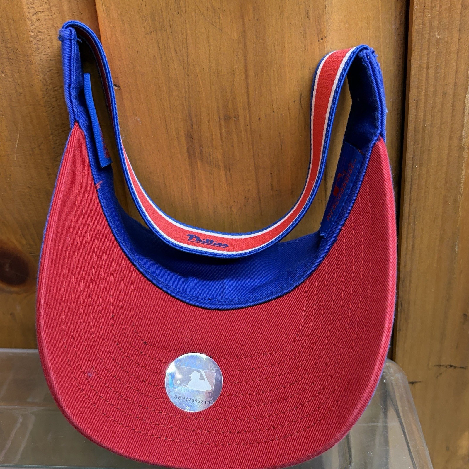 New Era MLB Philadelphia Phillies Baseball Golf Visor Unisex Adult Blue Elastic