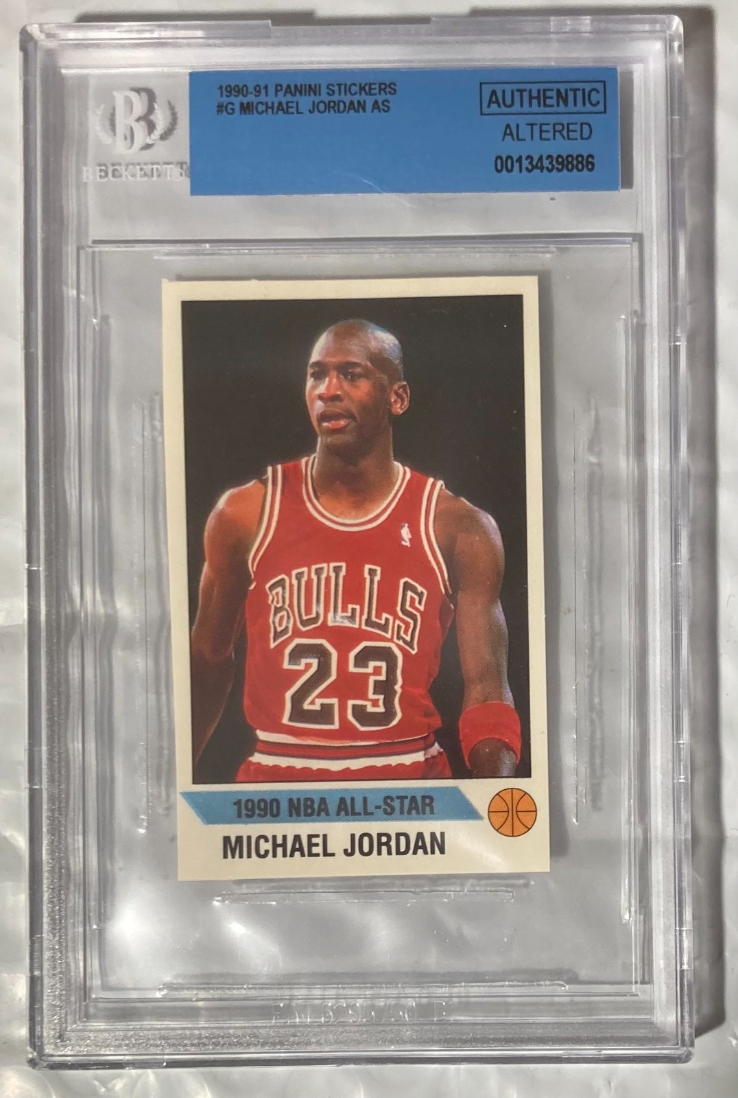1990/91 PANINI STICKERS #G MICHAEL JORDAN BGS AUTHENTIC ALTERED 4 AVAILABLE